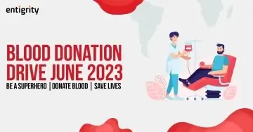 Entigrity Blood donation Drive June 2023