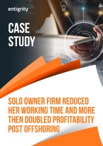 Solo Owner Firm Reduced Her Working Time and More Than Doubled Profitability Post Offshoring
